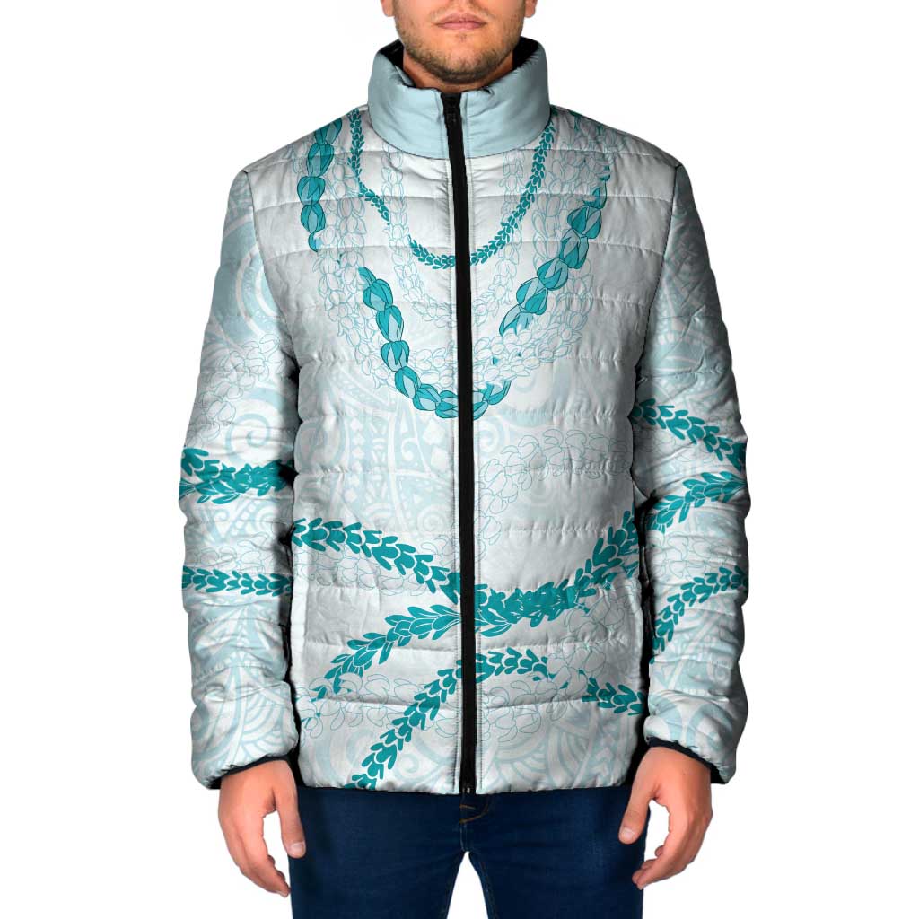 Aloha Lei Mikioi Padded Jacket Aloha Lei Mikioi LT9 Men Teal - Polynesian Pride