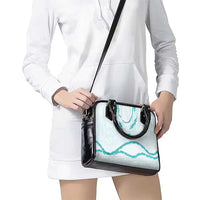 Aloha Lei Mikioi Shoulder Handbag Teal Polynesian Tribal Tatau Pattern LT9 - Polynesian Pride