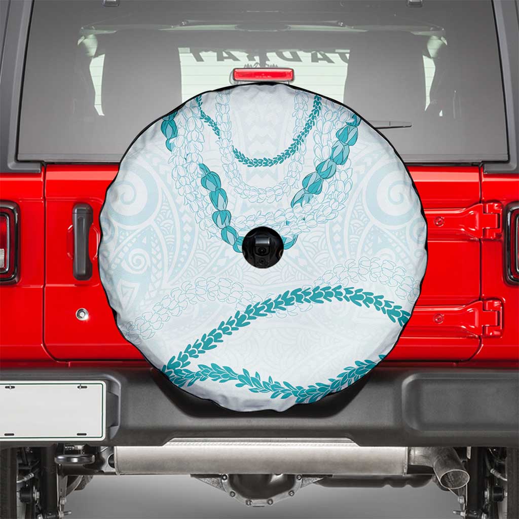 Aloha Lei Mikioi Spare Tire Cover Teal Polynesian Tribal Tatau Pattern LT9 - Polynesian Pride