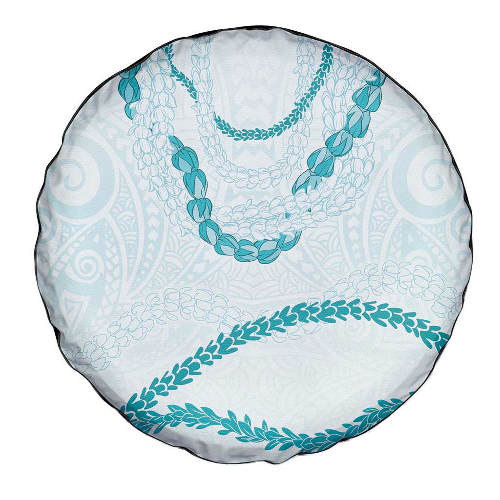 Aloha Lei Mikioi Spare Tire Cover Teal Polynesian Tribal Tatau Pattern LT9 - Polynesian Pride