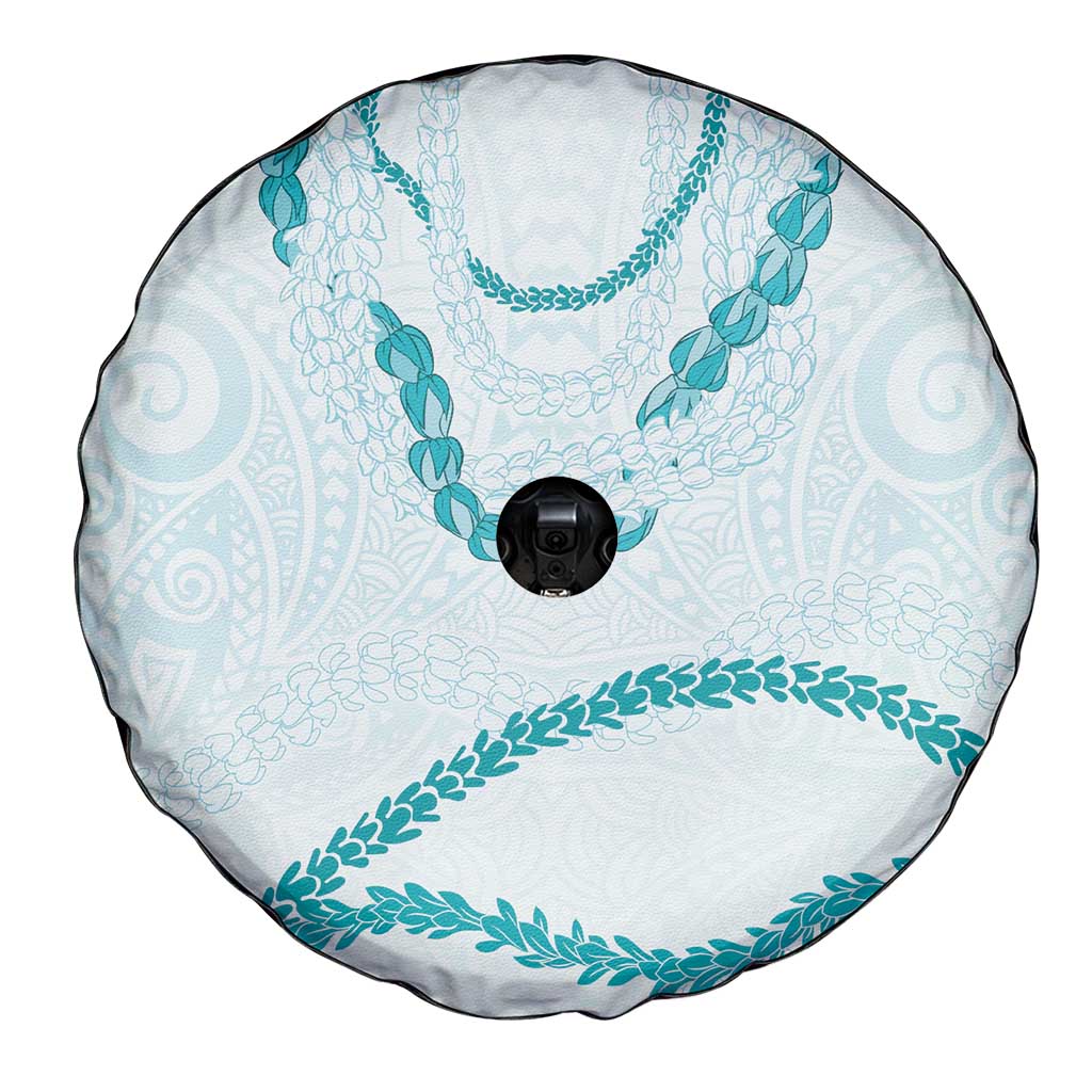 Aloha Lei Mikioi Spare Tire Cover Teal Polynesian Tribal Tatau Pattern LT9 - Polynesian Pride