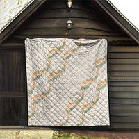 Aloha Pakalana and Puakenikeni Lei Quilt Beige Hawaiian Pattern LT9 - Polynesian Pride