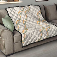 Aloha Pakalana and Puakenikeni Lei Quilt Beige Hawaiian Pattern LT9 - Polynesian Pride