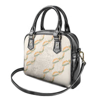 Aloha Pakalana and Puakenikeni Lei Shoulder Handbag Beige Hawaiian Pattern LT9 - Polynesian Pride