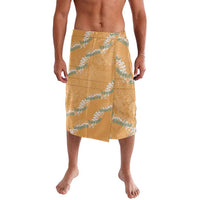 Aloha Pakalana and Puakenikeni Lei Lavalava Gold Hawaiian Pattern LT9 Gold - Polynesian Pride