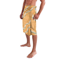 Aloha Pakalana and Puakenikeni Lei Lavalava Gold Hawaiian Pattern LT9 - Polynesian Pride
