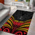 Custom Papua New Guinea Cricket Area Rug PNG Emblem Mix Polyneisan Pattern