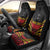 Custom Papua New Guinea Cricket Car Seat Cover PNG Emblem Mix Polyneisan Pattern