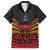 Custom Papua New Guinea Cricket Family Matching Puletasi and Hawaiian Shirt PNG Emblem Mix Polyneisan Pattern