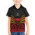 Custom Papua New Guinea Cricket Family Matching Puletasi and Hawaiian Shirt PNG Emblem Mix Polyneisan Pattern