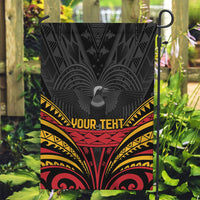 Custom Papua New Guinea Cricket Garden Flag PNG Emblem Mix Polyneisan Pattern LT9 Garden Flag Black - Polynesian Pride