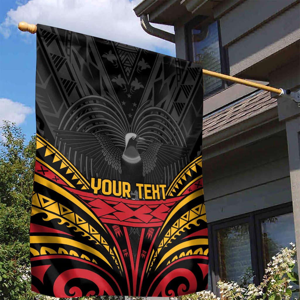 Custom Papua New Guinea Cricket Garden Flag PNG Emblem Mix Polyneisan Pattern LT9 - Polynesian Pride