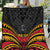 Custom Papua New Guinea Cricket Quilt PNG Emblem Mix Polyneisan Pattern