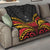 Custom Papua New Guinea Cricket Quilt PNG Emblem Mix Polyneisan Pattern