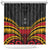Custom Papua New Guinea Cricket Shower Curtain PNG Emblem Mix Polyneisan Pattern