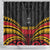 Custom Papua New Guinea Cricket Shower Curtain PNG Emblem Mix Polyneisan Pattern