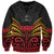 Custom Papua New Guinea Cricket Sweatshirt PNG Emblem Mix Polyneisan Pattern