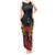 Custom Papua New Guinea Cricket Tank Maxi Dress PNG Emblem Mix Polyneisan Pattern