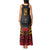 Custom Papua New Guinea Cricket Tank Maxi Dress PNG Emblem Mix Polyneisan Pattern