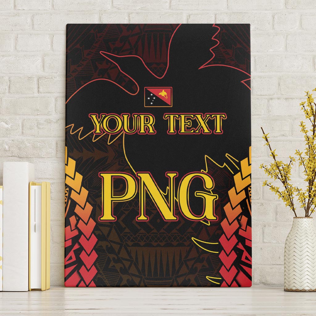 Custom Papua New Guinea Cricket Canvas Wall Art Go Barramundis LT9 Without Frame Black - Polynesian Pride