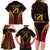 Custom Papua New Guinea Cricket Family Matching Long Sleeve Bodycon Dress and Hawaiian Shirt Go Barramundis