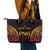 Custom Papua New Guinea Cricket Leather Tote Bag Go Barramundis