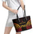 Custom Papua New Guinea Cricket Leather Tote Bag Go Barramundis