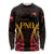 Custom Papua New Guinea Cricket Long Sleeve Shirt Go Barramundis