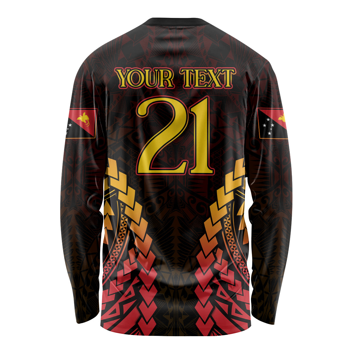 Custom Papua New Guinea Cricket Long Sleeve Shirt Go Barramundis LT9 - Polynesian Pride
