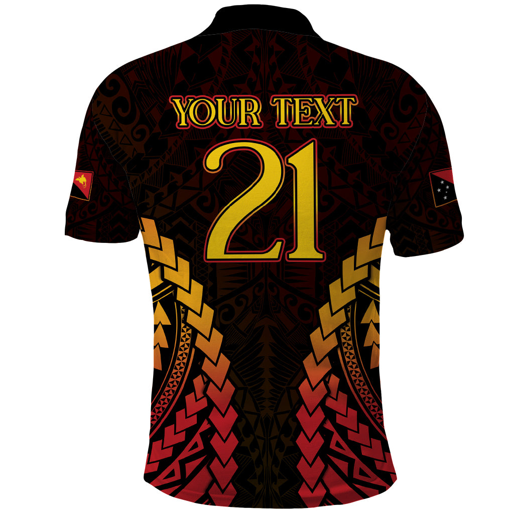 Custom Papua New Guinea Cricket Polo Shirt Go Barramundis LT9 - Polynesian Pride