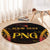 Custom Papua New Guinea Cricket Round Carpet Go Barramundis