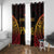 Custom Papua New Guinea Cricket Window Curtain Go Barramundis