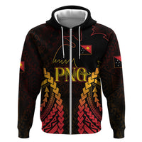 Custom Papua New Guinea Cricket Zip Hoodie Go Barramundis LT9 Zip Hoodie Black - Polynesian Pride