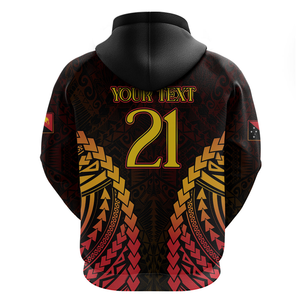 Custom Papua New Guinea Cricket Zip Hoodie Go Barramundis LT9 - Polynesian Pride