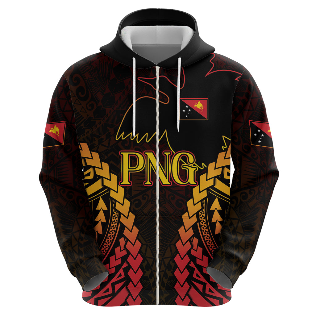 Custom Papua New Guinea Cricket Zip Hoodie Go Barramundis LT9 - Polynesian Pride