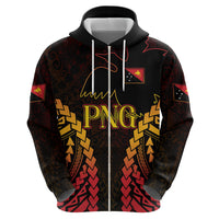 Custom Papua New Guinea Cricket Zip Hoodie Go Barramundis LT9 - Polynesian Pride