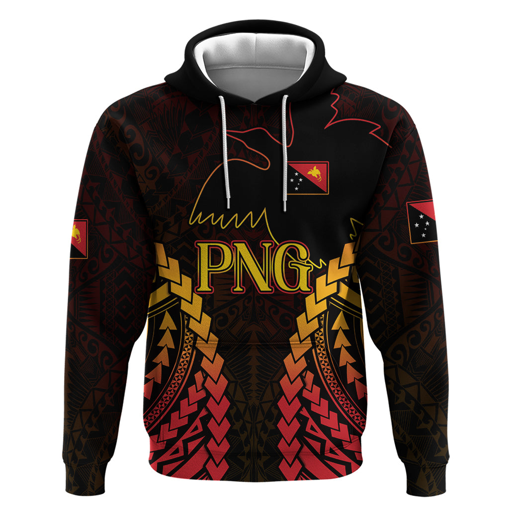 Custom Papua New Guinea Cricket Zip Hoodie Go Barramundis LT9 Pullover Hoodie Black - Polynesian Pride