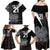 Custom Papua New Guinea Cricket Family Matching Off Shoulder Maxi Dress and Hawaiian Shirt Tribal Bird of Paradise Tattoo