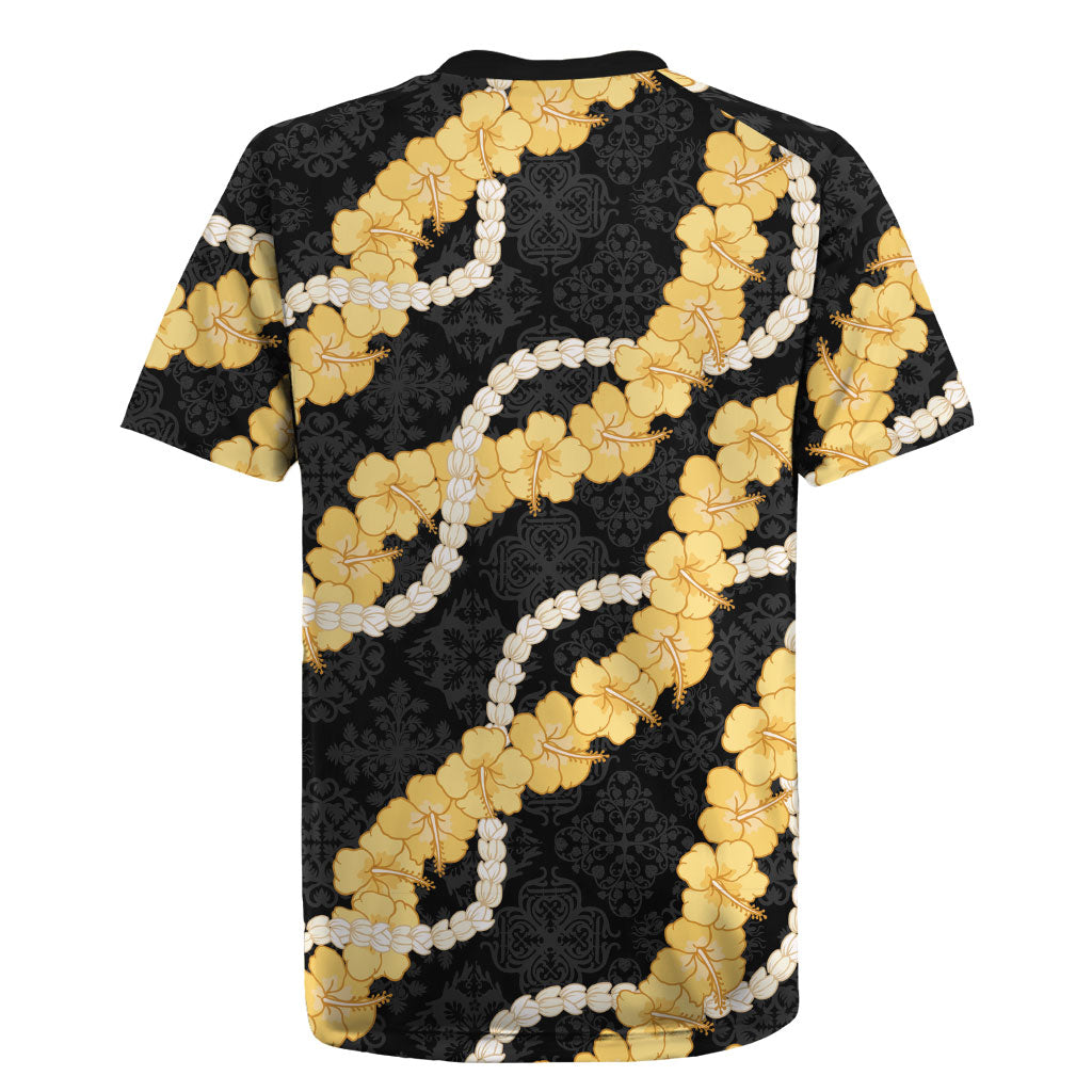 Aloha Melemele Hibiscus Pikake Lei Rugby Jersey Hawaiian Quilt Pattern LT9 - Polynesian Pride