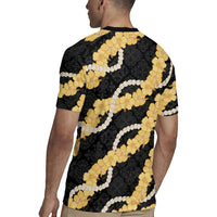 Aloha Melemele Hibiscus Pikake Lei Rugby Jersey Hawaiian Quilt Pattern LT9 - Polynesian Pride