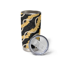 Aloha Melemele Hibiscus Pikake Lei Tumbler Cup Hawaiian Quilt Pattern LT9 - Polynesian Pride
