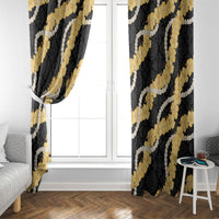 Aloha Melemele Hibiscus Pikake Lei Window Curtain Hawaiian Quilt Pattern LT9 - Polynesian Pride