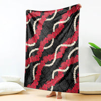 Aloha Ula'ula Hibiscus Pikake Lei Blanket Hawaiian Quilt Pattern LT9 - Polynesian Pride