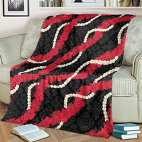 Aloha Ula'ula Hibiscus Pikake Lei Blanket Hawaiian Quilt Pattern LT9 - Polynesian Pride