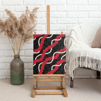 Aloha Ula'ula Hibiscus Pikake Lei Canvas Wall Art Hawaiian Quilt Pattern LT9 - Polynesian Pride