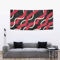Aloha Ula'ula Hibiscus Pikake Lei Tapestry Hawaiian Quilt Pattern LT9 - Polynesian Pride