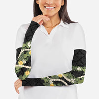 Puakenikeni Anthurium Pikake Lei Arm Sleeves Hawaiian Quilt Pattern LT9 - Polynesian Pride