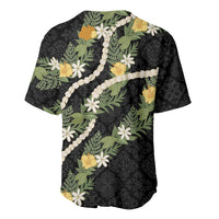 Puakenikeni Anthurium Pikake Lei Baseball Jersey Hawaiian Quilt Pattern LT9 - Polynesian Pride