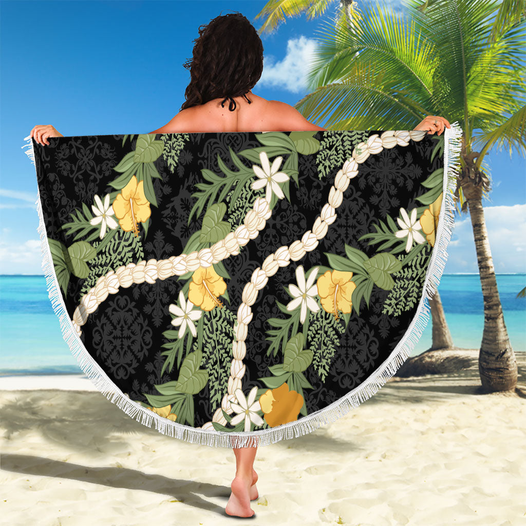 Puakenikeni Anthurium Pikake Lei Beach Blanket Hawaiian Quilt Pattern LT9 - Polynesian Pride