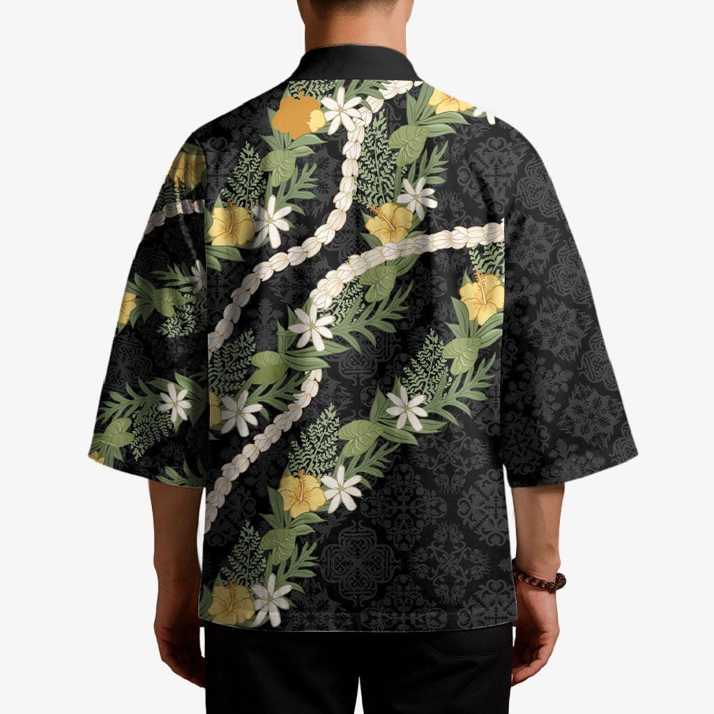 Puakenikeni Anthurium Pikake Lei Kimono Hawaiian Quilt Pattern LT9 - Polynesian Pride